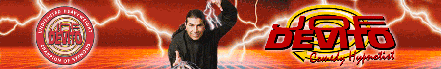 Comedy Stage Hypnotist Joe DeVito is Rated Number One In Hypnotic Entertainment